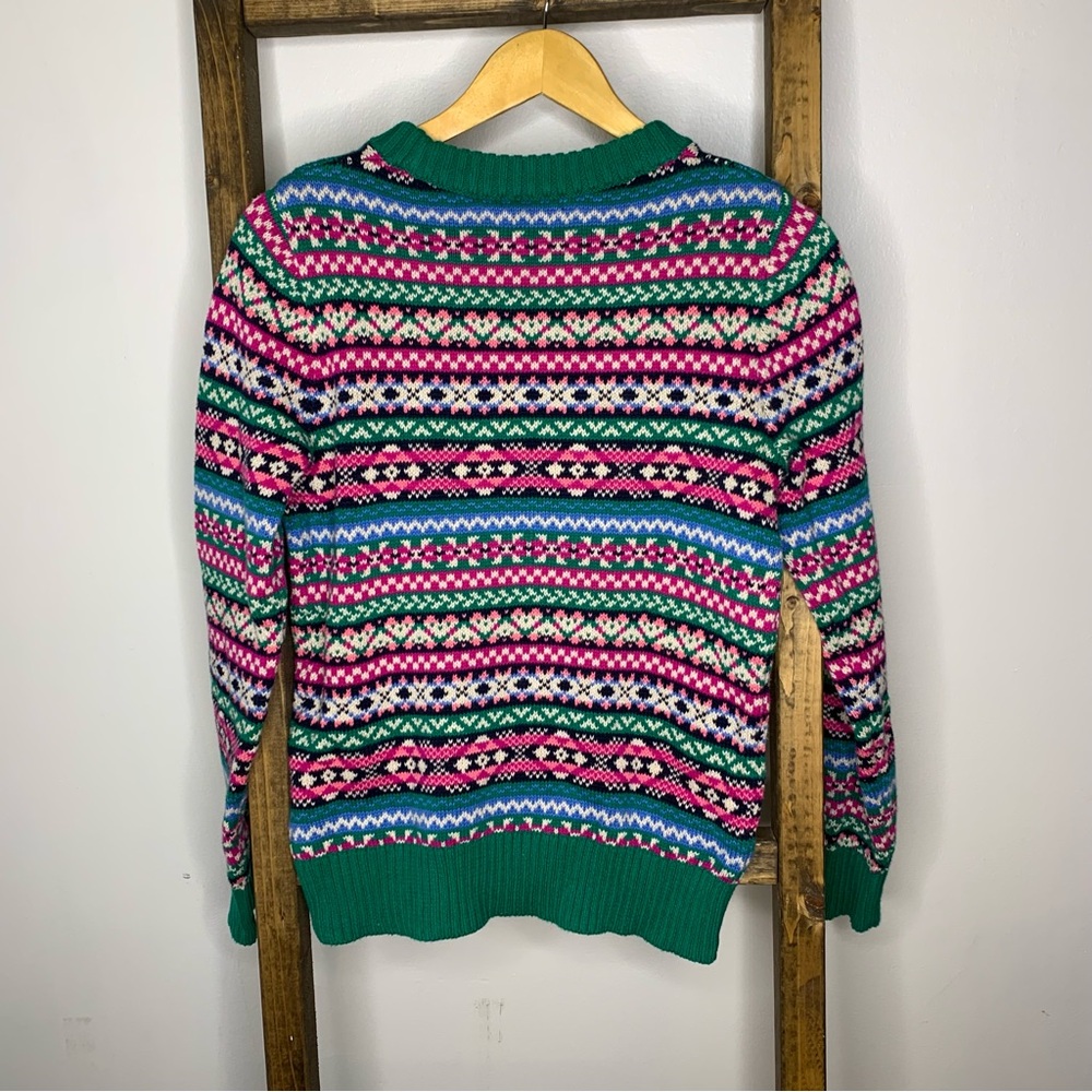 J Crew Colorful Patterned Sweater - Picture 7 of 7